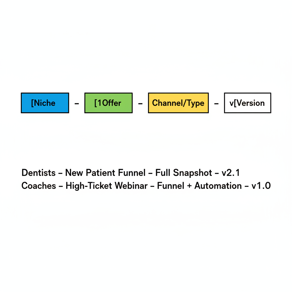 Snapshot naming convention