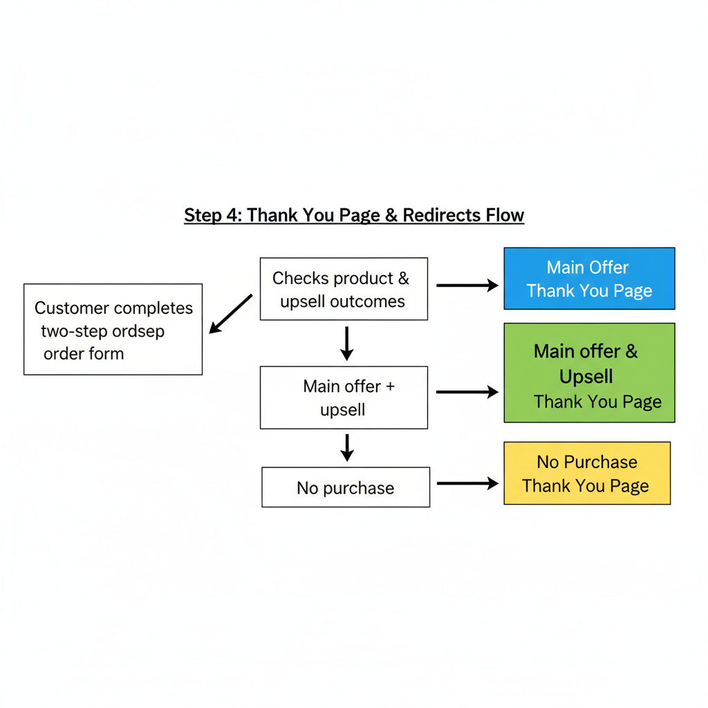 Step 4: Thank You Page & Redirects Flow